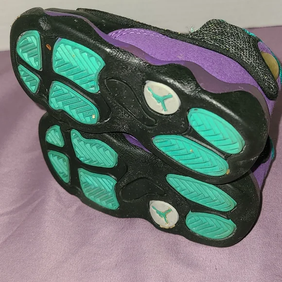 Air Jordan 13 Retro Toddler Baby Size 4 C Holographic Sparkle - Picture 5 of 7